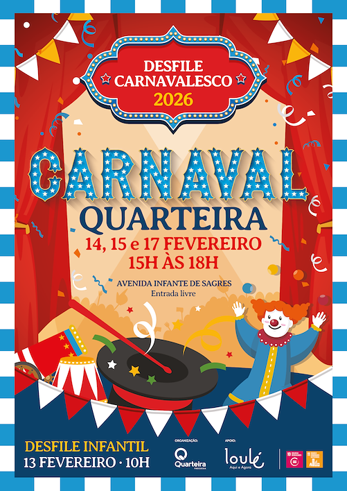 Carnaval de Quarteira 2026 – Circus-Themed Parade on the Algarve Coast cartaz carnaval quarteira 2026.png